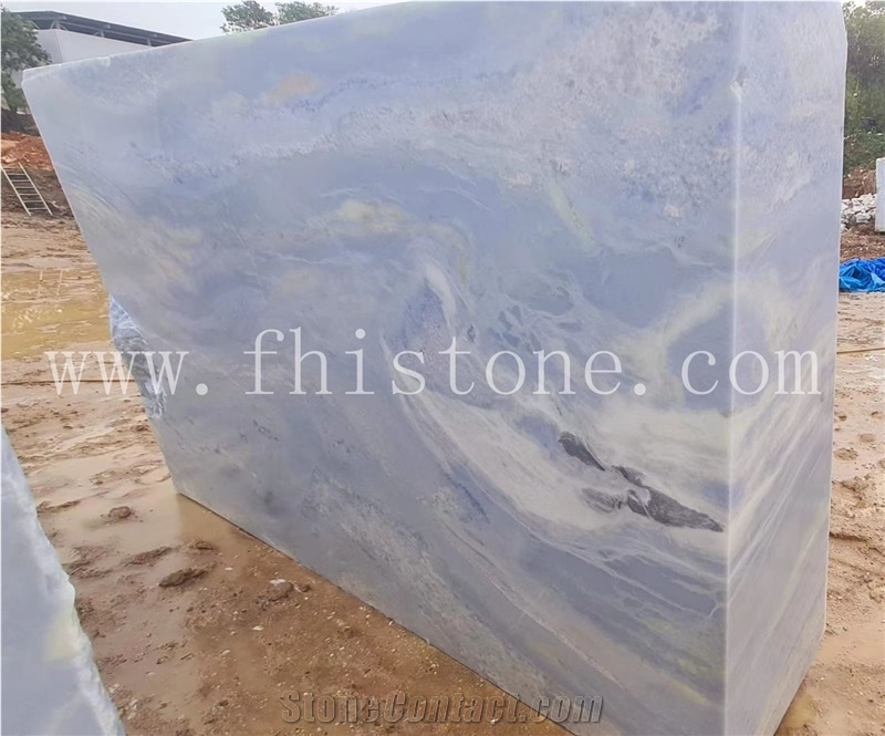 Brazil Blue Quartzite Slab Blue Stone Luxury Stone Interior