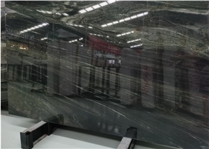 Milky Way Granite Galaxy Green Granite Slab For Floor Wall