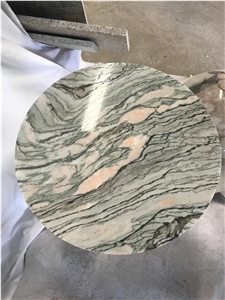 Mountain Stream White Stream Marble Table Top Coffee Table