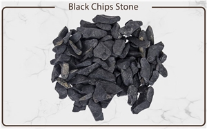 Black Chips Stone , Black Crushed Stone