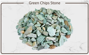 Green Chips Stone , Crushed Stone