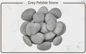 Grey Granite Tumbled Pebble Stone, Light Grey Pebble Stone