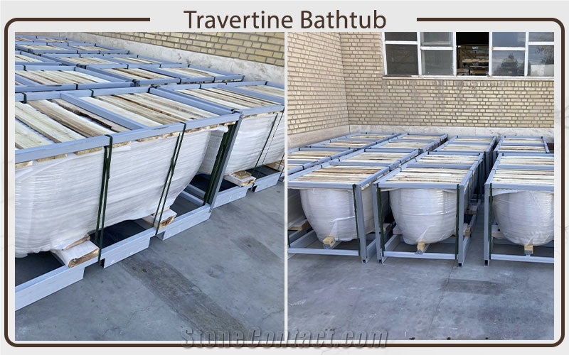 Travertine Bathtub , Round & Oval Bathtub