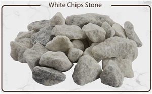 White Chips Stone , White Crushed Stone