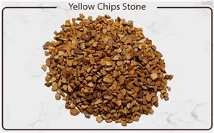 Yellow Chips Stone , Yellow Crushed Stone