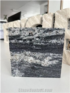 Snow Grey Granite Black Tile Laminated Honeycomb Backing