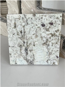 White Granite Tile Laminated Aluminum Honeycomb Backing