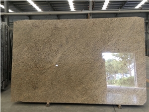 Brazil Amarello Ornamental Yellow Granite Slab Tile