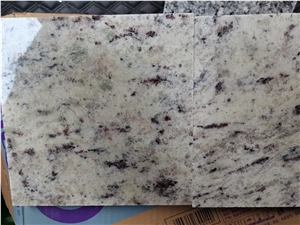 Brazil Bianco Ornamental White Granite Slab Tile