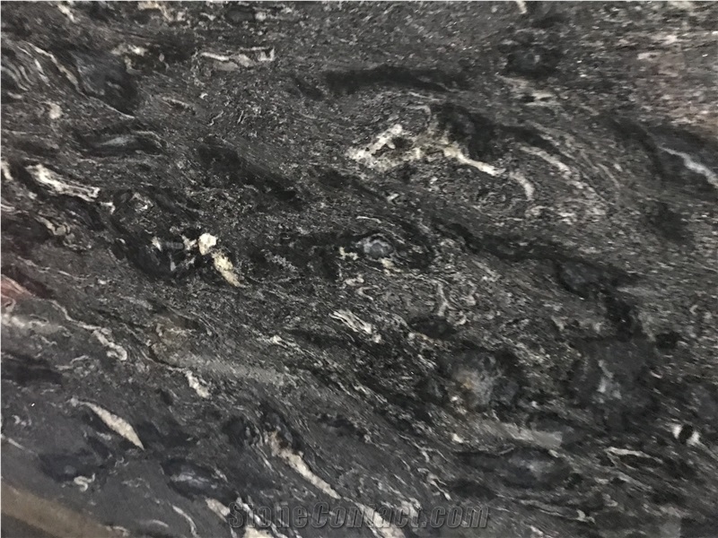 Brazil Black Cosmic Granite Big Size Slabs Tiles