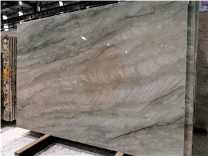 Brazil Gaya Green Quartize Slab Tile