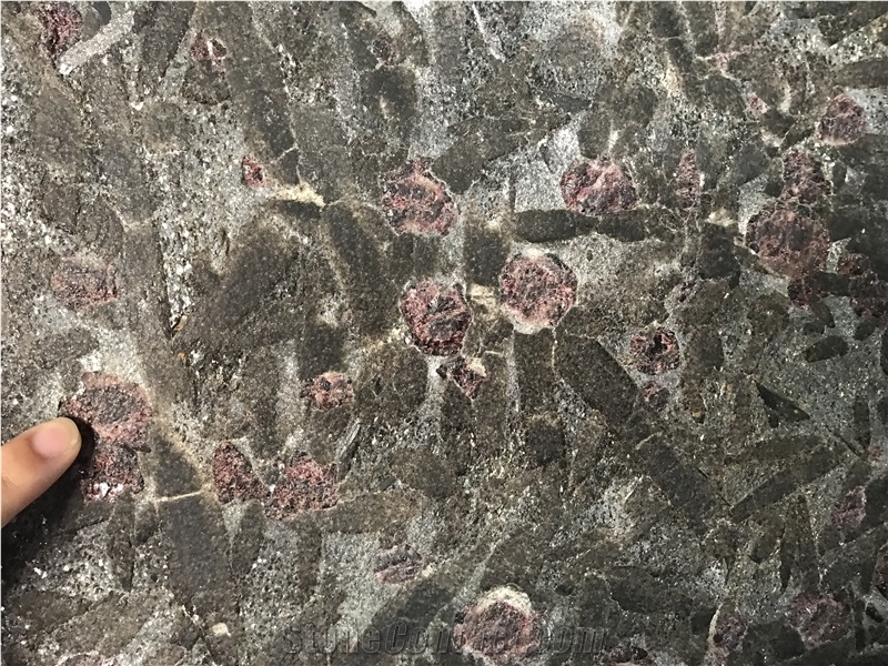 Brazil Meteorus Black Granite Slab Tile
