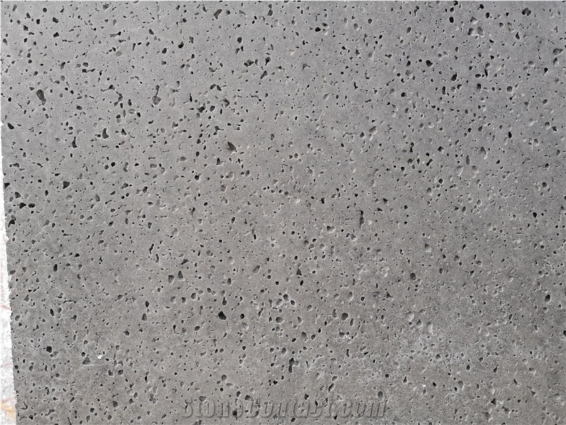China Grey Basalt With Hole Slab Tile