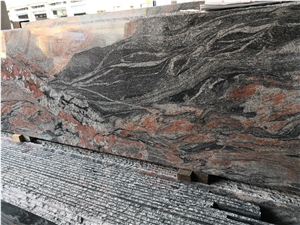 China Multicolor Red Granite Slab Tile
