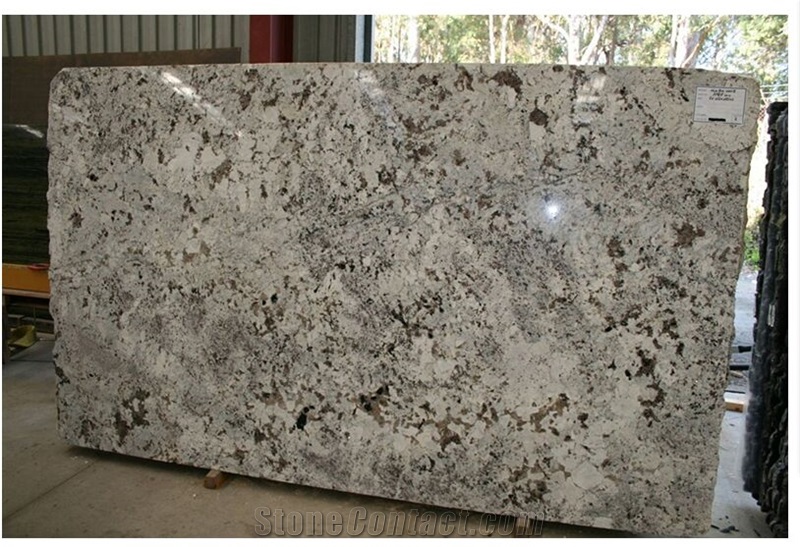 India Alaska White Granite Slab Tile