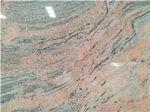 Indian Colombo Juparana Green Granite Slab Tile