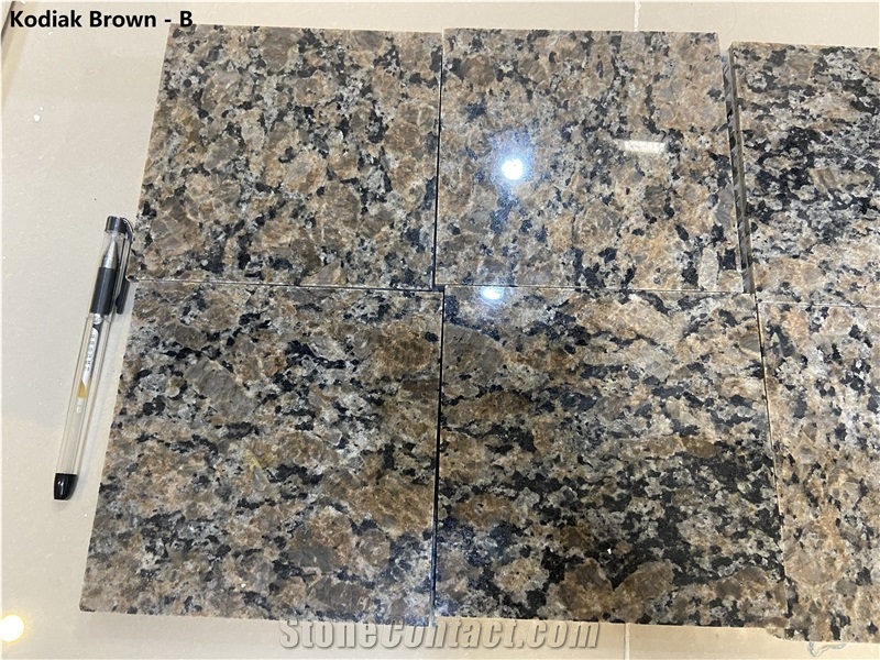 Kodika Brown Granite, American Brown Granite Slab Tile