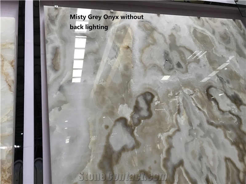 Misty Grey Onyx Slab