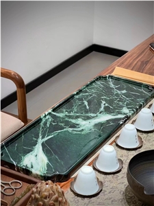 Prada Green Marble Tea Trays Utensil For Tea Sets