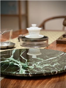 Prada Green Marble Trays Utensil Service Plate Trays