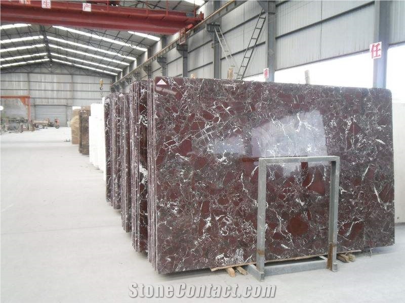 Rosso Levanto Rose Marble Slab For Wall Floor