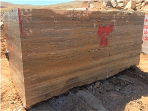 Titanium Silver Travertine