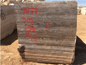 Titanium Silver Travertine