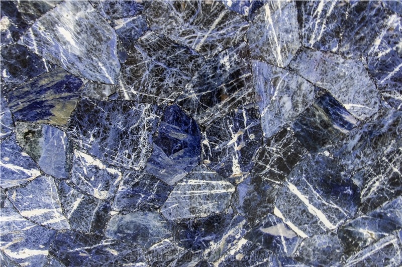 Sodalite Blue Semiprecious Stone Slabs