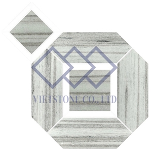 White Marble Mosaic Pattern