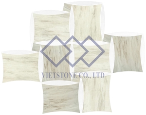 White Marble Mosaic Pattern