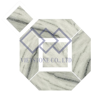 White Marble Mosaic Pattern