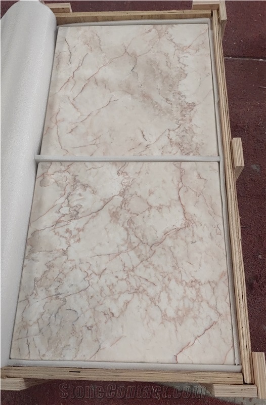 Rosa Cream Marble Cubes Side Table
