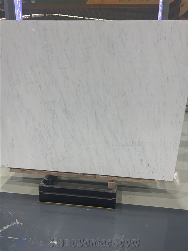 China White Marble Slabs With Grey Veins For Flooring