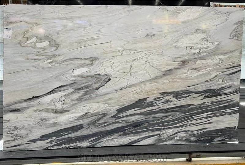 China White Onicciato Marble Slab&Tiles For Project