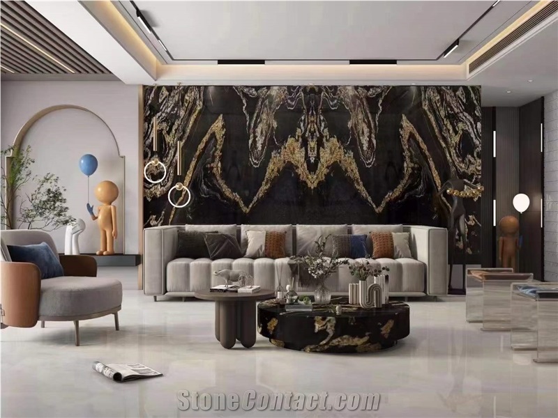 Magma Gold Granite Slab For Home Decor Luxury