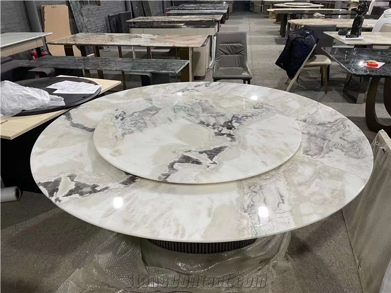Oyster White Marble, Dover White Marble Tabletop