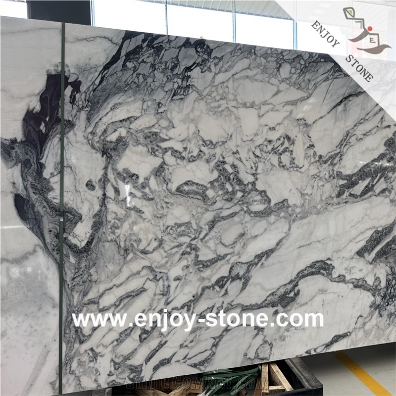 Chinese Fendi White Marble Slabs For Wall And Floor