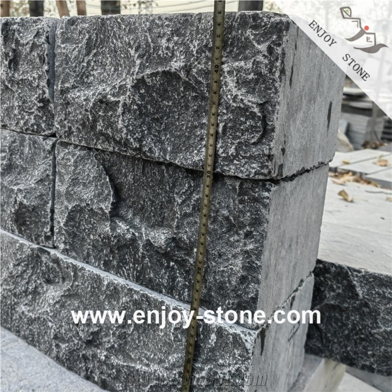 Grey Natural Split Surface Limestone Small Block Masonry Stone