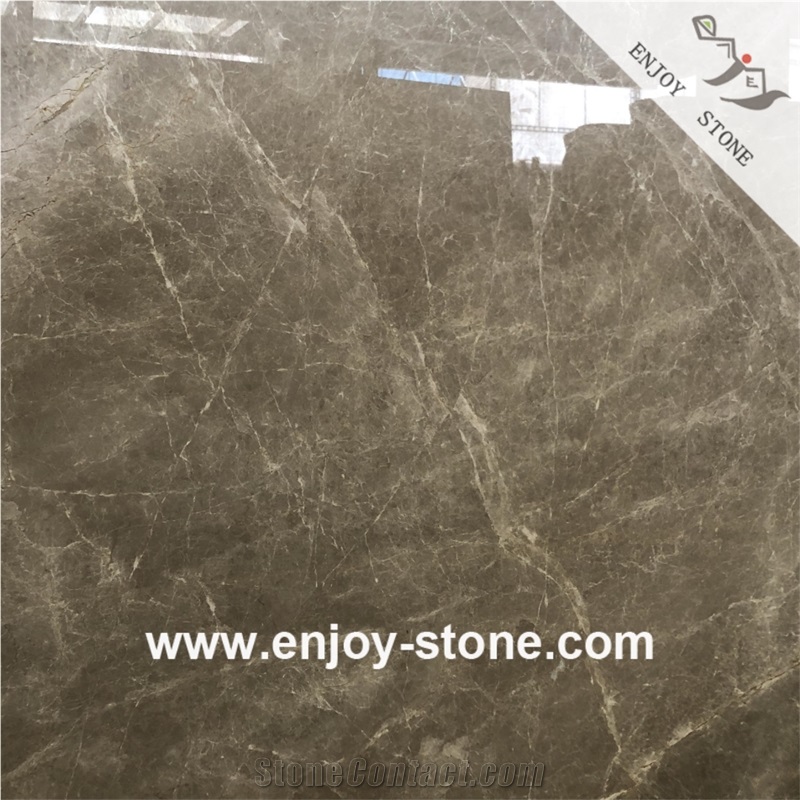 Polished Dora Cloud Grey Marble Slabs For Wall And Floor