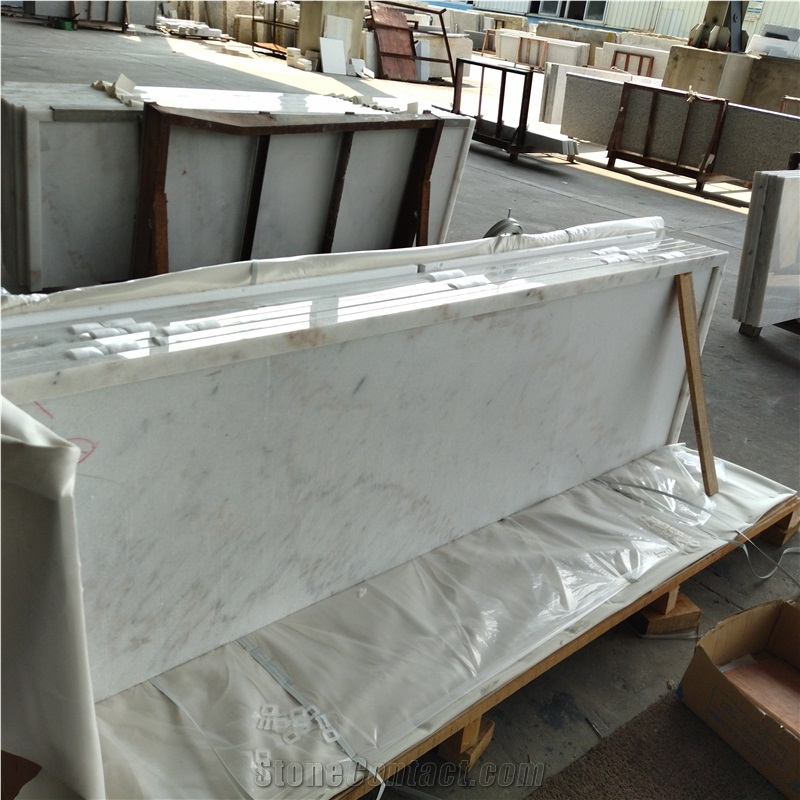 2023 New Trend Chinese Guangxi White Marble Bar Top