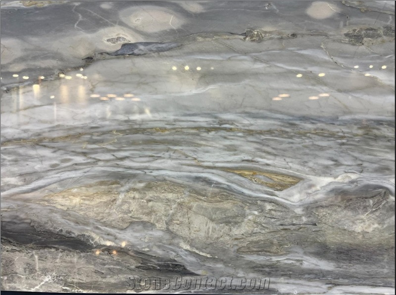 Grey Opal Marina Marble Slab