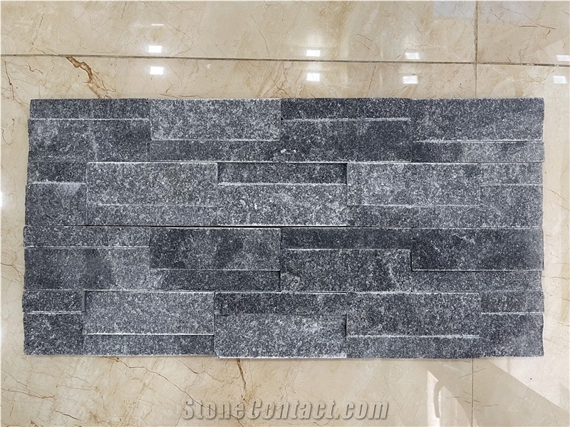 Black And White Marble Wall Cladding Panels, Ledge Stone Vietnam