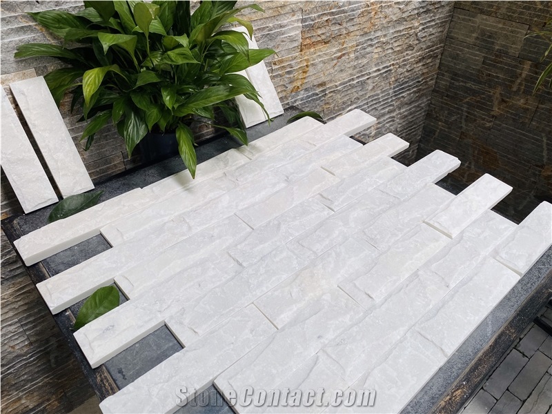White Marble Split Wall Stone Vietnam
