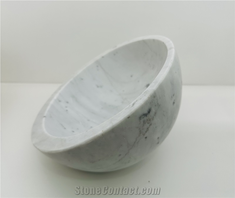 Bianco Carrara Marble Home Decor Bowls