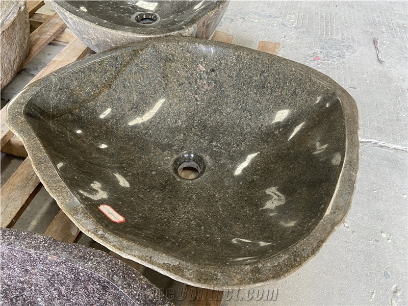 Cheap Art River Stone Vessel Sinks