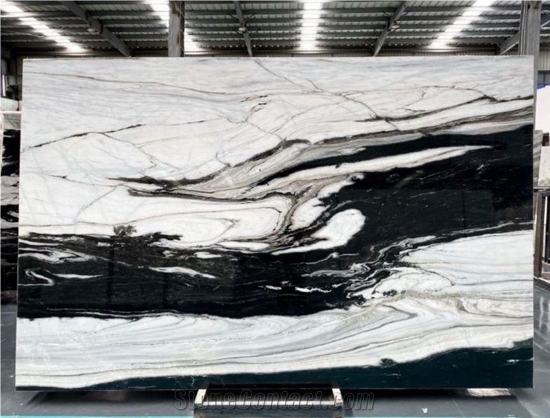 China Panda White Marble Slabs For Wall Flooring Countertops