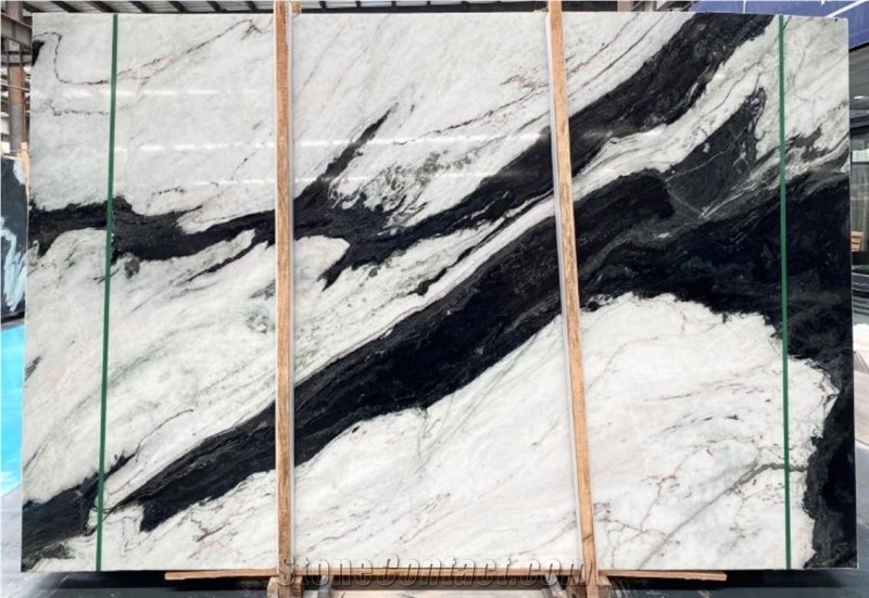 China Panda White Marble Slabs For Wall Flooring Countertops