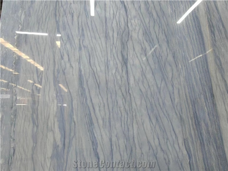 Azul Macaubas Quartzite Vein Sintered Stone Slabs Wall Tile