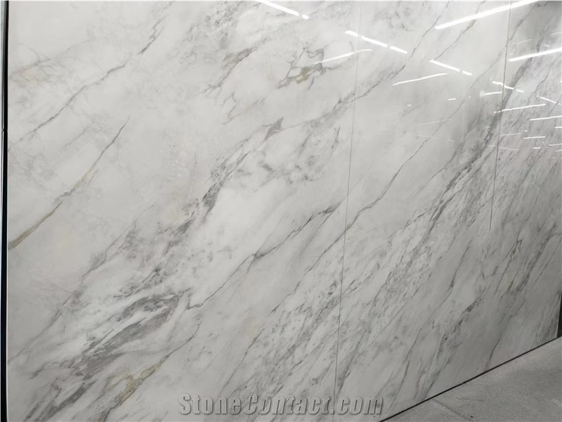 Oriental White Marble Sintered Stone Slabs Home Floor Tile