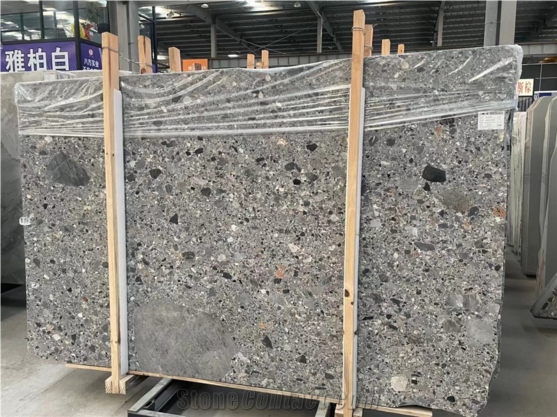 Italy Grey Conglomerate Slabs